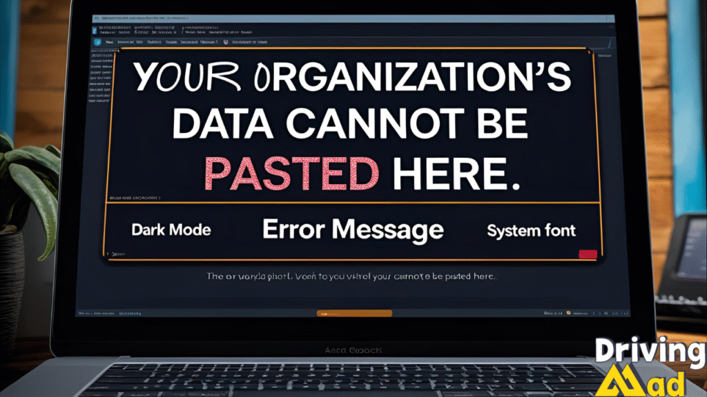 your organization's data cannot be pasted here.