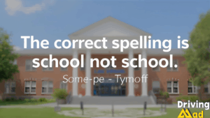 the correct spelling is school not school. some pe - tymoff